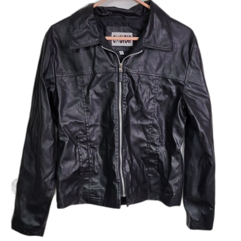 Like New! Size L, CoolWear Faux Leather Jacket